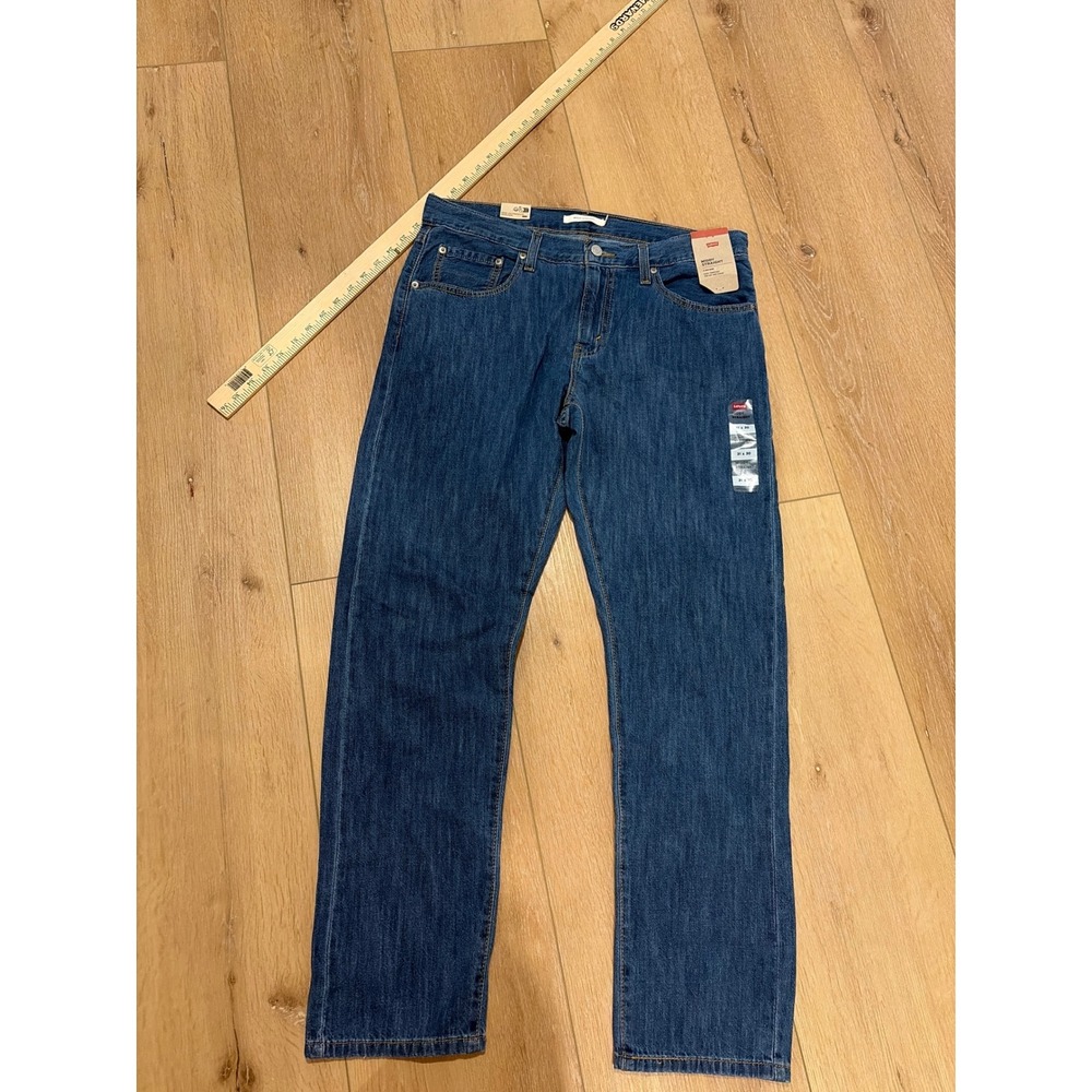 Levis Middy Straight Jeans Womens 31x30 Medium Wash Blue Denim read